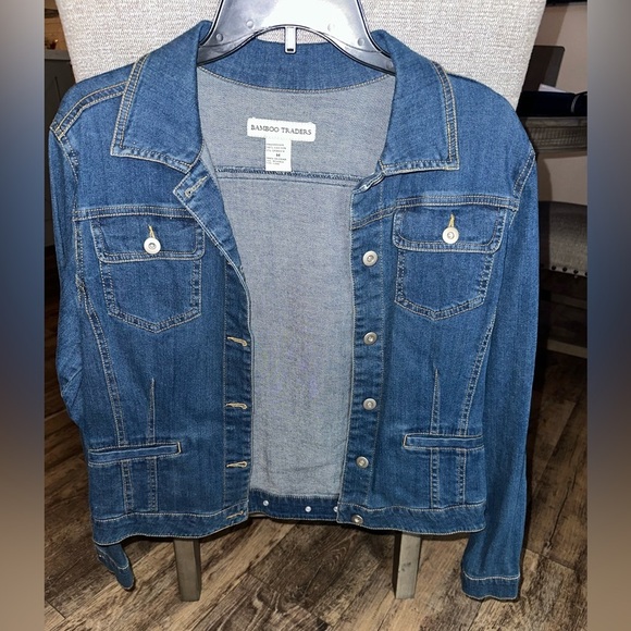 Bamboo Traders Jackets & Blazers - Bamboo Traders Ladies Denim Blue Jean Jacket Women's Size M